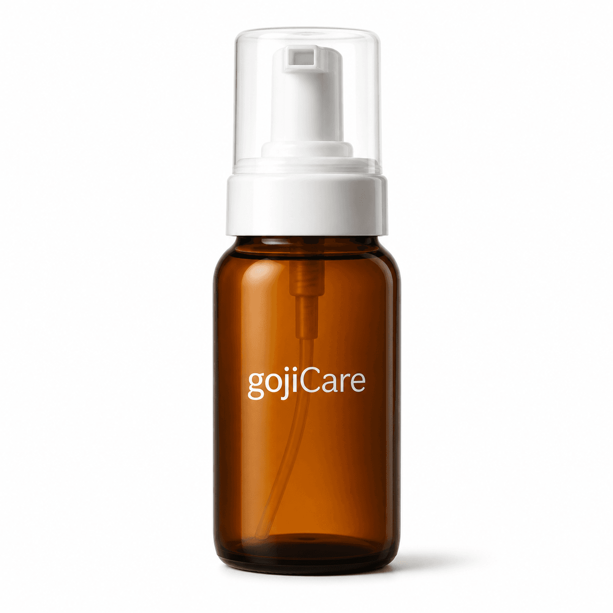 gojiCare 2-in-1 foam: amber pump bottle of compounded finasteride and minoxidil